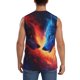 thumbnail image 4 of Balery Wolf Camisetas sin mangas para hombre, absorbe la humedad y protege contra el mal olor.-Small, 4 of 7