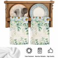 thumbnail image 5 of Green Eucalyptus Leaves Kitchen Towels Set of 3, Spring Daily Flowers Plants Beige Absorbent Dish Towels for Kitchen, Microfiber Hand Towel, Quick Drying Tea Towel for Cleaning Decorative Dishcloths, 5 of 7