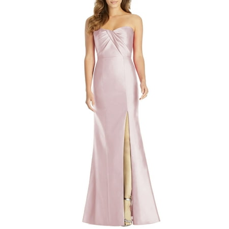 

Alfred Sung Womens Sateen Twill Strapless Sweetheart Neckline Gown 2 Blush - NWT