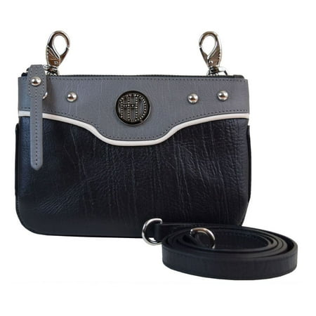 Harley Davidson Womens Silver Leopard Hip Bag W Detachable Strap Cb3871l Gryblk