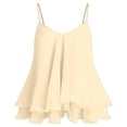 thumbnail image 7 of HAYIMI Women V-Neck Ruffle Casual Summer Dress Sleeveless Tank Tops Flowy Beach Tiered Midi Solid Color Cozy Camisole, 7 of 7
