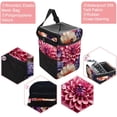 thumbnail image 2 of Petal flower Foldable Car Trash Can with Lid, Leak-Proof Car Trash Bin, Hanging Storage Bag Car Garbage Can, 2 of 6