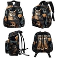 thumbnail image 4 of Owl Large Capacity Backpack with Adjustable Shoulder Strap, Printed Design, Lightweight , Shoulder Backpack Book Bag, Small Backpack Purses for Teens, 4 of 6