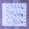 thumbnail image 1 of Ahgly Company Indoor Square Persian Blue Traditional Area Rugs, 4' Square, 1 of 4
