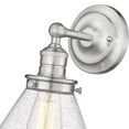 thumbnail image 2 of Millennium Lighting  Eyden 1 Light Sconce with Clear Seedy Glass Shades Brushed Nickel, 2 of 5