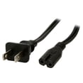 thumbnail image 6 of C2G 6ft 18 AWG 2-Slot Non-Polarized Power Cord (NEMA 1-15P to IEC320C7) (TAA Compliant), 6 of 7