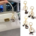 thumbnail image 3 of Giaone Music Note Keychain Music Cats Keyrings Bag Charm Car Keychain Bag Decoration, 3 of 15