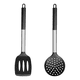 thumbnail image 1 of Juego de utensilios de cocina de 2, utensilio de cocina de silicona resistente al calor con mango de acero inoxidable, 1 of 5