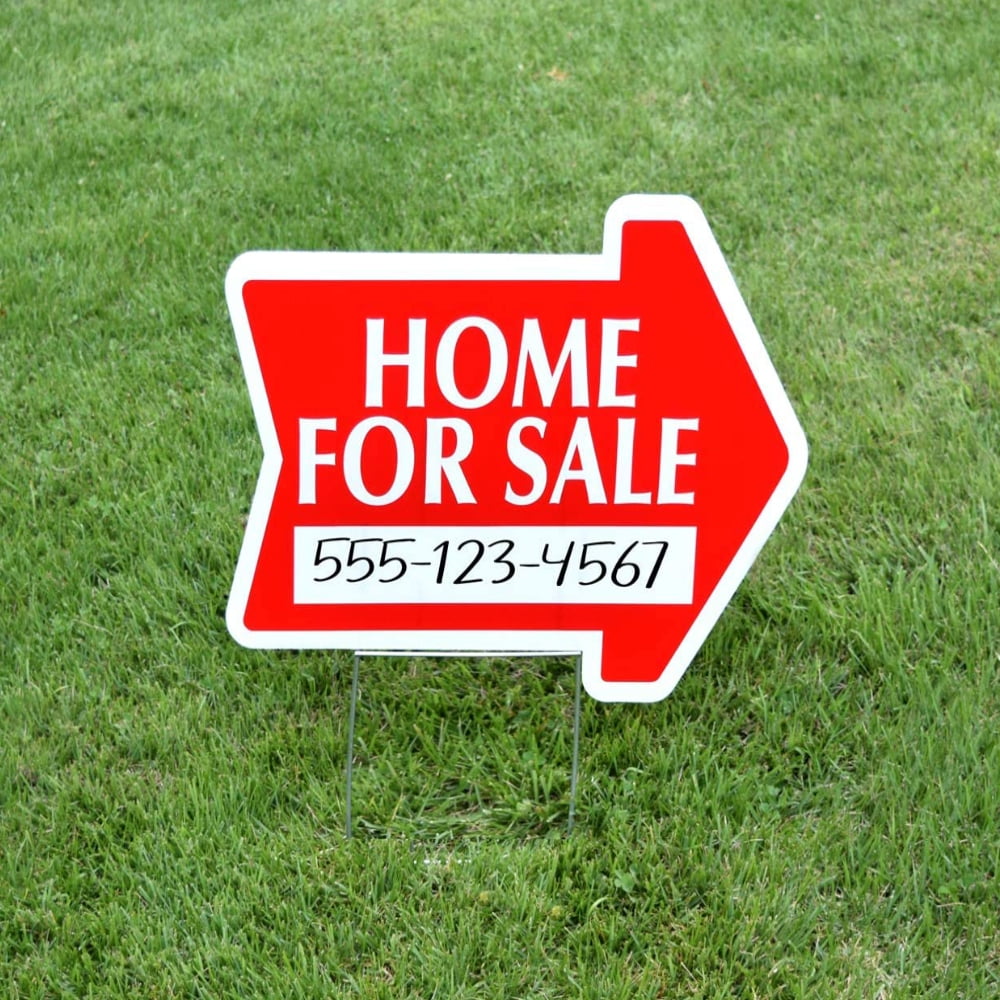Sturdy Metal Wire Yard Stakes for Yard Signs, 10 x 24in H Frame, 10 Pack
