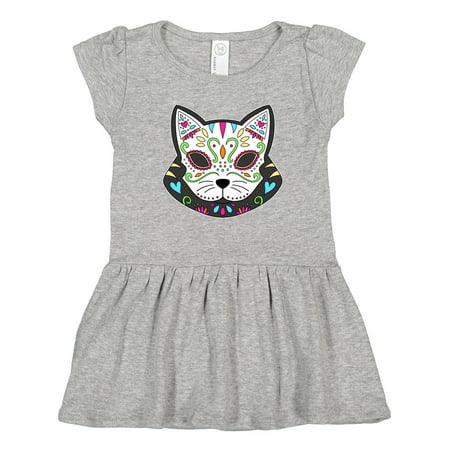 

Inktastic Cinco De Mayo Cat Sugar Skull Gift Toddler Girl Dress