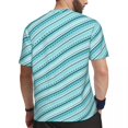 thumbnail image 3 of T Shirt For Men Retro Dots And Stripes Sportswear Blue Line Design Harajuku Men Funny Tee Shirt Summ, 3 of 7