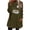 Army Green|Flower, variant on Fuzzy Sweaters Pullover for Women with Pockets Floral Printed Long Sleeve Sherpa Fleece Tunic Tops (3XL, Gray|Floral)