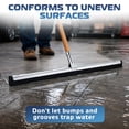 thumbnail image 6 of DSV Standard Uneven Surface Floor Squeegee 30’’, Double Foam Blade Garage Squeegee, Taper Pole Connection - Handle Sold Separately for Tiles, Concrete and Asphalt, 6 of 6