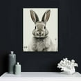thumbnail image 5 of COMIO Canvas Wall Art Bunny Canvas Print Wall Decor Lovely Rabbit Posters for Baby Kids Room Framed Artwork for Bedroom Bathroom Kitchen Home Decor Nursery Wall Decor Bathroom Wall Decor, 5 of 5