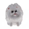thumbnail image 4 of Mini figura de animal realista de plástico para recuerdo de fiesta - Pomerania blanco, 4 of 6