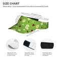 thumbnail image 3 of Daiia Daisies And Ladybugs Pattern Sport Sun Visor Hats Visor Cap Adjustable Empty Top Baseball Cap Cotton Ball Caps for Women and Men, 3 of 7