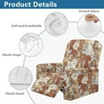 thumbnail image 6 of Renewold Dachshund Dog Stretch Recliner Cover Universal 4 Pieces Cute Dog Puppy Recliner Sofa Cover Stay in Place Furniture Protector Home Decor for Pets, Dogs, Cats, Kids, 6 of 8