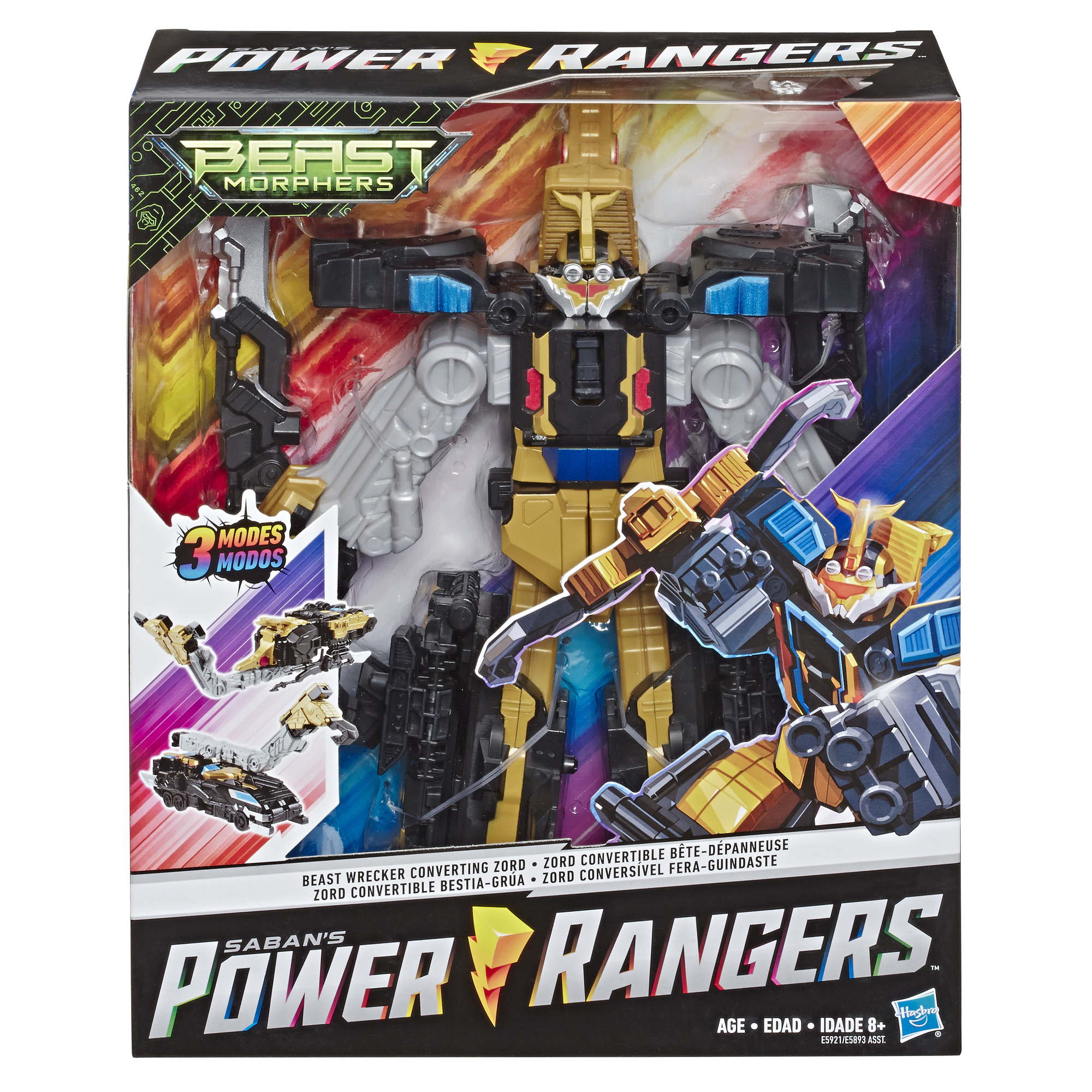 Power Rangers Beast Morphers Beast Wrecker Zord Converting Figure Walmart Com Walmart Com - roblox power rangers beast morphers