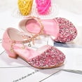 thumbnail image 2 of Vedolay Princess shoes Girls heels Princess dress up shoes Little girl dress shoes shoes for girls(Pink,3.5), 2 of 5