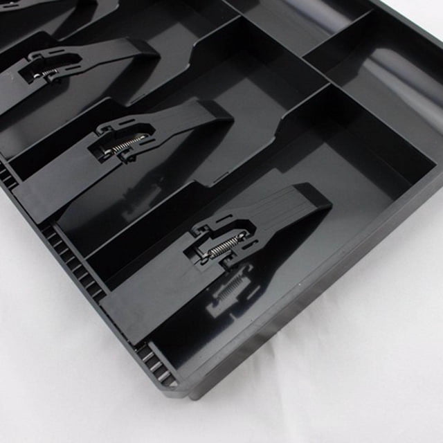 Cash Register Drawer Insert Tray with Clip for Supermarkets Register Insert Tray Money Cash Coin Box Shops Hotels