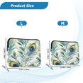 thumbnail image 4 of FORMRS 13"-13.3" Laptop Sleeve Protective Case Soft Carrying Quilted Computer Bag Cover, Peacock Feather, 4 of 7