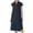 Blue, variant on Vedolay Shirt Dress Women's Spaghetti Straps Split Hem Sleeveless Zipper Bodycon Midi Dress,Blue 3XL