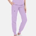 thumbnail image 5 of VIAOLI Women's Scrubs Set - V-Neck Top & Elastic Waist Pants for Nurses & Doctors, Multiple Colors, 5 of 6