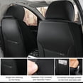 thumbnail image 2 of Car Seat Cover for Subaru Forester Base 1999, Black and Brown Car Seat Covers, Premium Leather, 5 Piece Full Set, With Lumbar Support, Anti-Slip, Protect and Upgrade Seats, 2 of 8