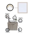 thumbnail image 4 of Gabinete Para Baño Derecho Con Espejo Decorativo VERNIER, 4 of 6