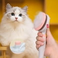 thumbnail image 6 of ACDANC Cat Brush for Long Haired Cats,Easy Fur Removal Cat Brushes for Indoor Cats,135° Bent Needles Cat Hair Brush,Green-Gray, 6 of 6