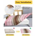 thumbnail image 5 of Pink Wood Grain Couch Cushion Covers Stretch, Washable Sofa Seat Covers Individual Seat Cushion Sofa Slipcovers Brown Vintage Mottled Country Stripes Couch Cover Furniture Protector S-1PCS, 5 of 7