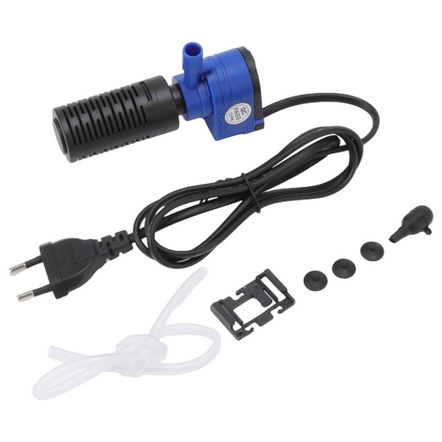 Aquarium Filter Oxygen Pump, ABS Shell Washable Submersible Internal Fish Filter Small For Home EU Plug 220V,US Plug 110V