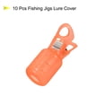 thumbnail image 3 of Uxcell Large Size Squid Jig Hook Protector Case Fishing Hook Covers, Orange 10 Pack, 3 of 5