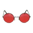 thumbnail image 2 of Neon Nation Round Circular Party Retro Hippie Sunglasses with Colored Lens, 2 of 2