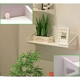 thumbnail image 4 of HONSHEN Furniture shelves,Floating Shelves Wall Mounted Floating Shelves for Living Room,Bedroom,Bathroom,Kitchen White Set of 3, 4 of 6