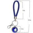 thumbnail image 2 of 5pcs Evil Eye Keychain, Lucky Eye Keychain Blue Turkish Amulet Pendant Keyring, 2 of 5