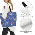 thumbnail image 3 of Fotbe New-York City Bolsa Tote Estética de Lona con Estampado para Mujer - Bolsa Reutilizable de Hombro Casual para Vacaciones, Compras, Trabajo y Gimnasio, 3 of 8