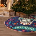 thumbnail image 5 of Balery Dead Day Party Printed Christmas Tree Skirt , Merry Christmas Party Christmas Tree Decoration,Adjustable Tree Skirt-36", 5 of 6