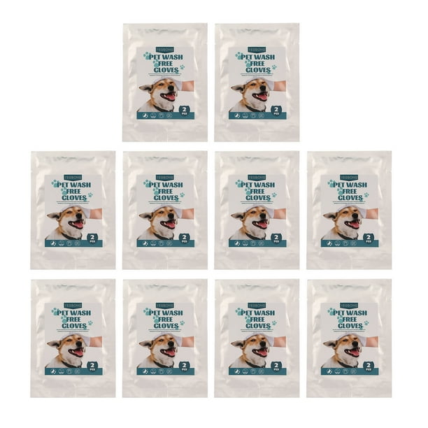 Guantes limpios para SPA para mascotas cómodas toallitas para guantes de aseo para mascotas con fragancia y alcohol 10 unidades para conejos y gatos ANGGREK Otros