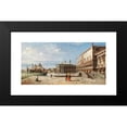 thumbnail image 2 of Marco Grubas 14x9 Black Modern Framed Museum Art Print Titled - Venice, the Riva Degli Schiavoni, 2 of 5