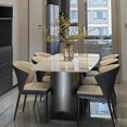 thumbnail image 2 of Kitchen Salon Dining Table Makeup Legs Living Room Study Dining Table Appoint Side Zestawy Do Jadalni Livingroom Furniture Sets My Lux Decor Round, 2 of 7