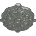 thumbnail image 3 of 36"W x 26"H x 1 1/2"P Pesaro Ceiling Medallion, Hand-Painted Silver, 3 of 4