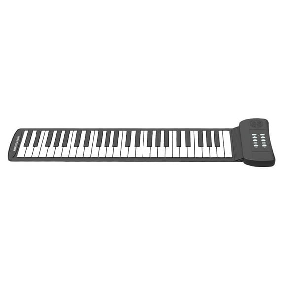 Arealer 49 Keys Roll Up Piano with Built-in Speaker 16 Tones 6 Demos Supports Recording Sustain Headphone Jack Silent Hand Roll Piano Flexible Silicone Electronic Keyboard