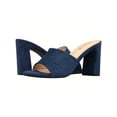 thumbnail image 5 of Women's Chunky Heeled Mule Sandals Low Heel Sandals Single Strap Square Toe Chunky Heeled Sandal, 5 of 5