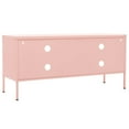 thumbnail image 3 of vidaXL Meuble TV Rose 105x35x50 cm Acier, 3 of 5