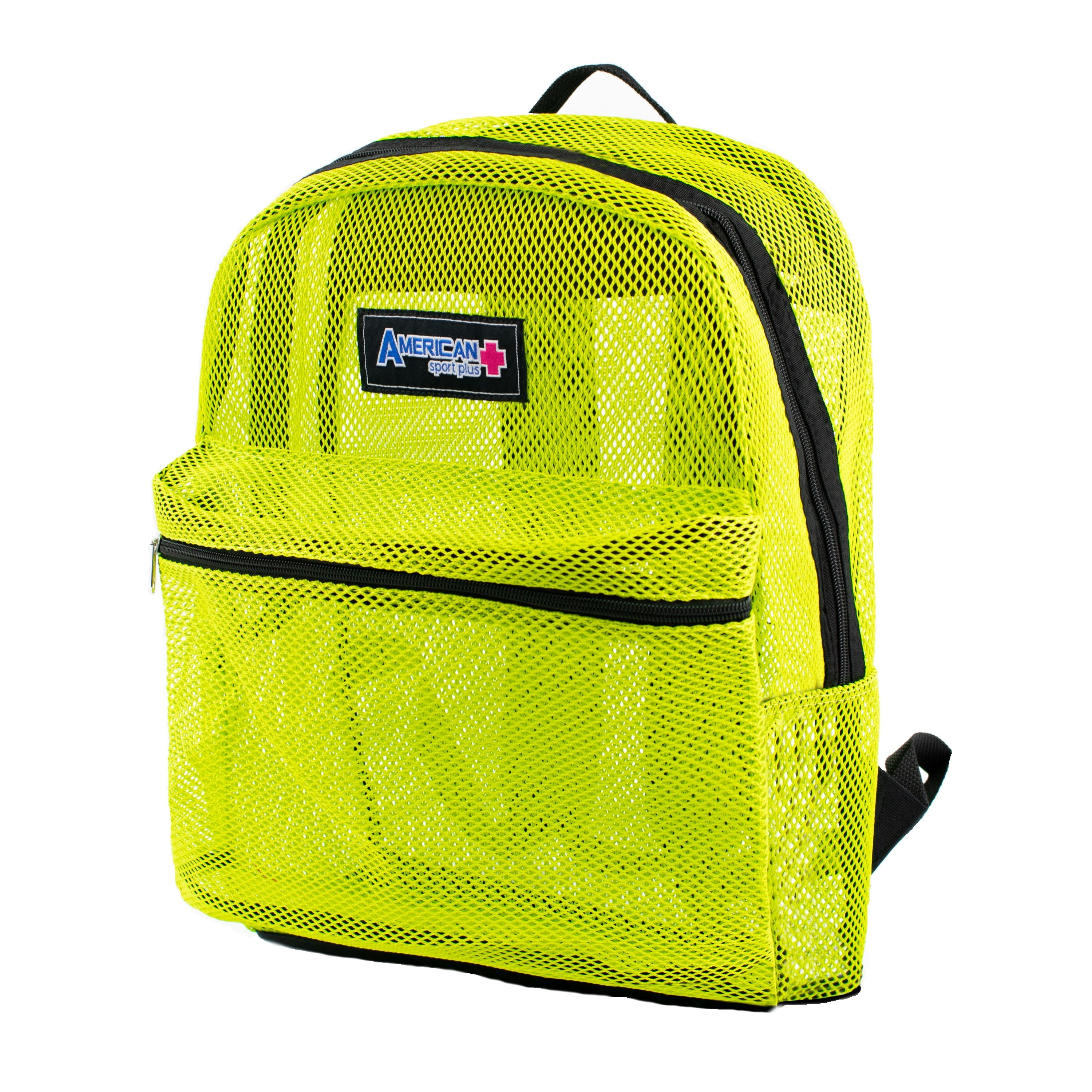 green mesh backpack