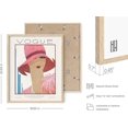thumbnail image 2 of Haus and Hues Fashion Wall Art Print - Set of 3 Pink Pictures Wall Decor, Fashion Magazine, Framed Wall Art Fashion, Beauty Framed, Fashion Art Wall Decor, Pink Wall Art (16x20, Framed Beige), 2 of 6
