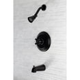 thumbnail image 2 of Kingston Brass KB3630AX Restoration Single-Handle Pressure Balanced Tub and Shower Faucet, Matte Black, 2 of 7