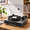 Silver, variant on Walnut High Fidelity Belt Drive Audio Turntable with Built-in Features