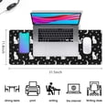 thumbnail image 5 of Long Mouse Pads for Desk,Black White Cat Moon Star Pattern Desk Mats on Top Of Desks, Desk Mouse Pad Extra Large with 3mm Non-Slip Base and Stitched Edge for Gaming,Office,Work,Home 31.5"x11.8", 5 of 6